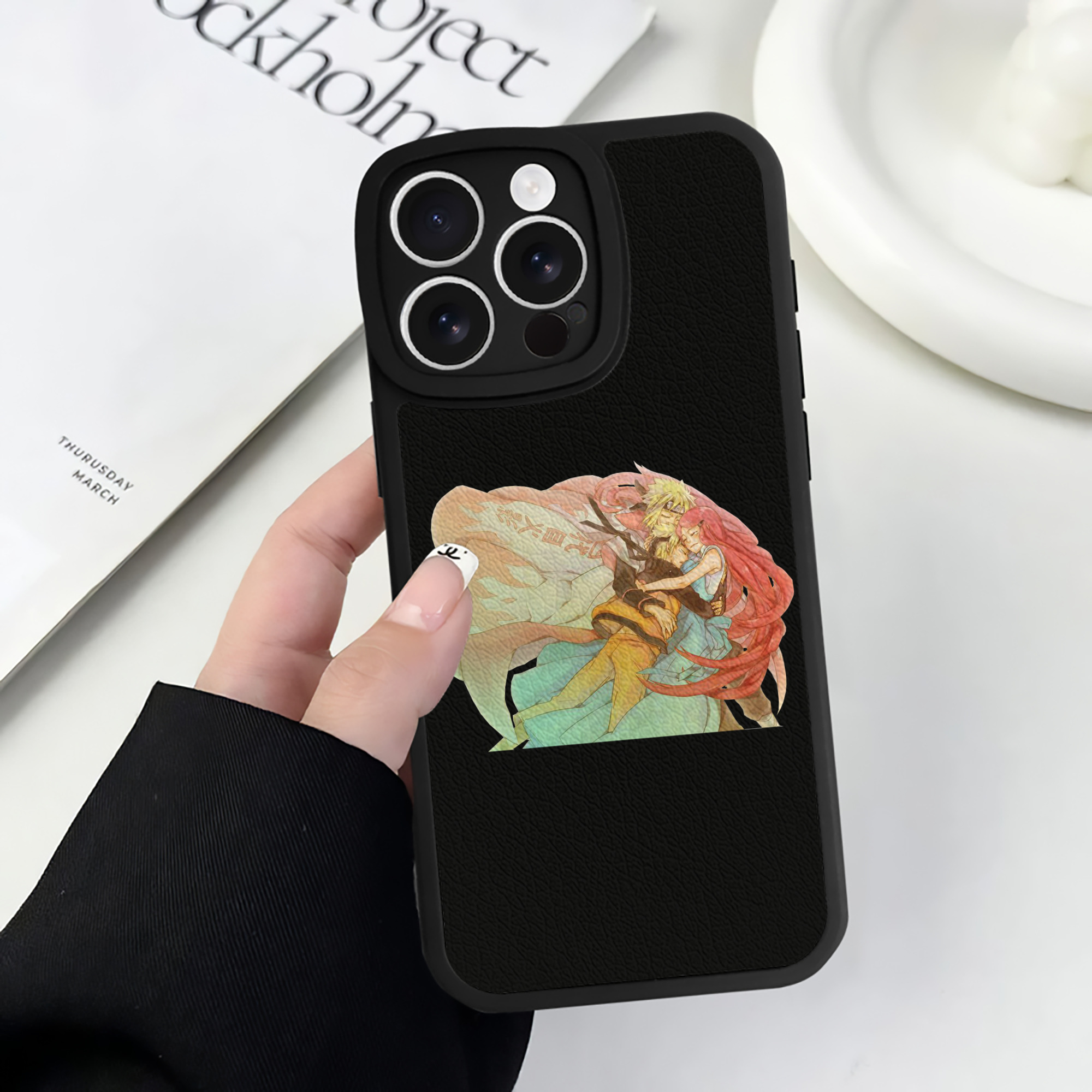 （画像用） NARUTO -ナルト- うずまき ナルト Uzumaki Naruto 【iPhone 16シリーズ対応】シリコンスマホケース（レザー調） 材質：シリコン